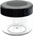Lip balm pot with a shrink seal