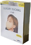Face mask box wrapped in shrink film