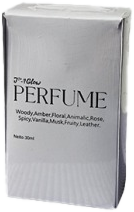 Perfume box wrapped in shrink film