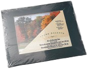 Photo frame wrapped in shrink film