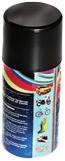 Spray paint can with a shrink label