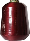 Textile yarn cone wrapped in shrink film